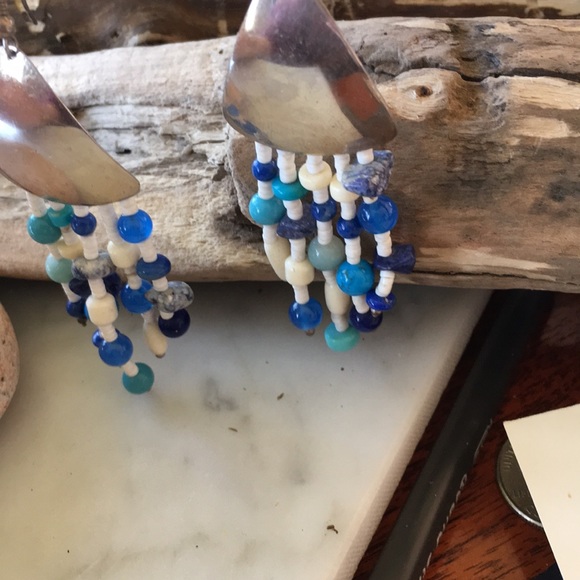 Vintage Native American Dangle Beads Earrings - Picture 9 of 12